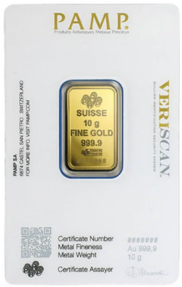 10 gram Gold PAMP Bar - Image 3